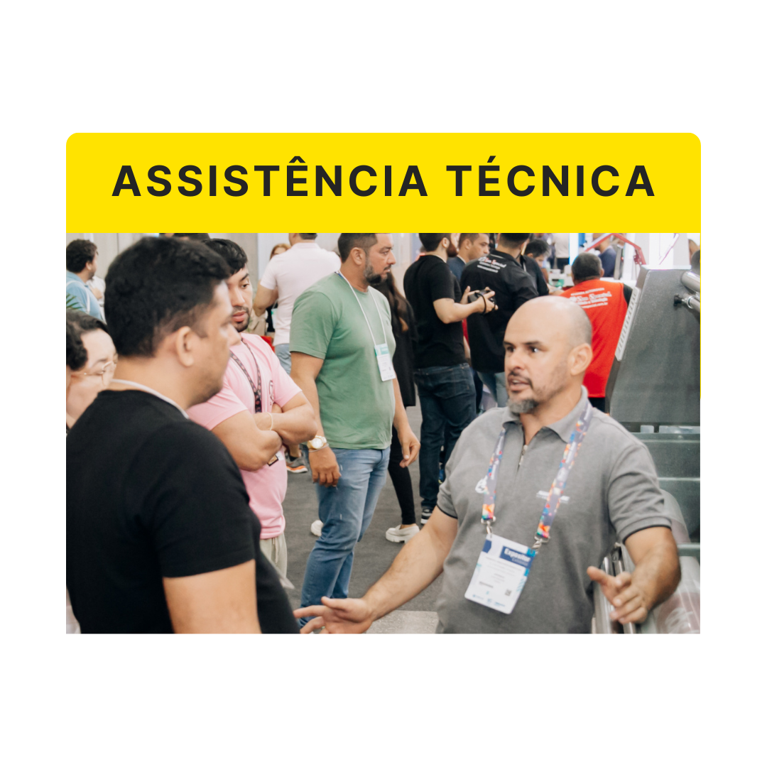 Assistência técnica CBJ em feira do setor